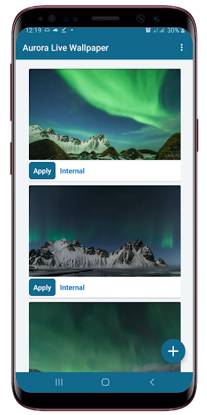Northern Lights Live Wallpaper Screenshot 0