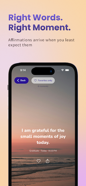Daily Affirmation Reminders Screenshot 0