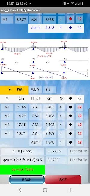 RCFlat Slab Design Screenshot 0