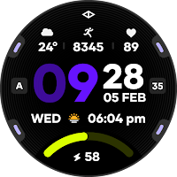 Rush 3: Digital Watch Face