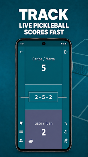 Pickleball Scoreboard & Stats Screenshot 2