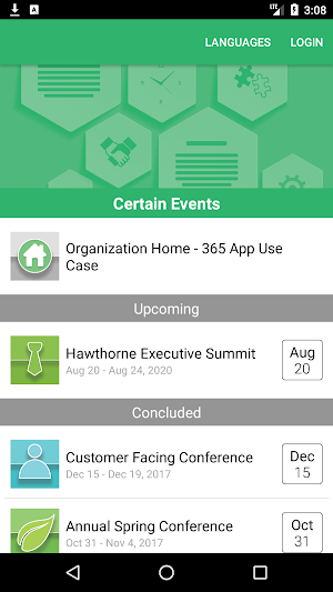 Certain, Inc. Events Screenshot 0