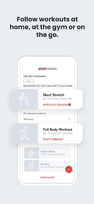 bodysuccess online Screenshot 2