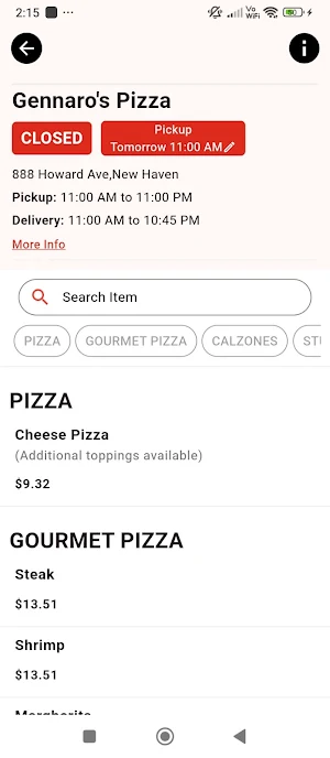 Gennaro's Pizza Screenshot 3