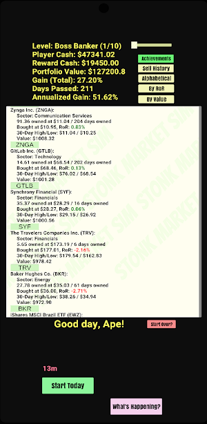 Stock Market Simulator Screenshot 2