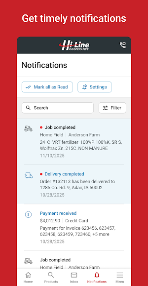 Hi-Line Cooperative Portal Screenshot 2