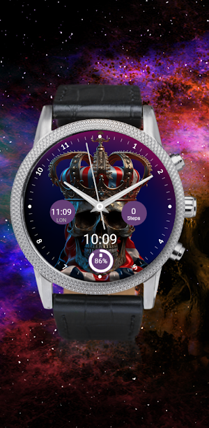 Skull Crown Gold Samsung watch Screenshot 1