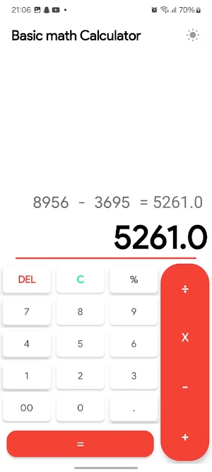 Basic Math Calculator Screenshot 2