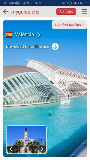 Valencia city guide Screenshot 0