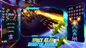Space Alien - Shooter Attack Screenshot 1