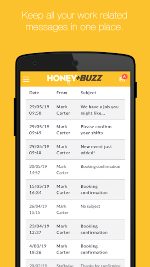 Honey+Buzz Staffing Screenshot 0