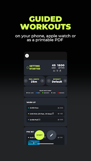 DuoSwim: Swim Workout App Screenshot 1