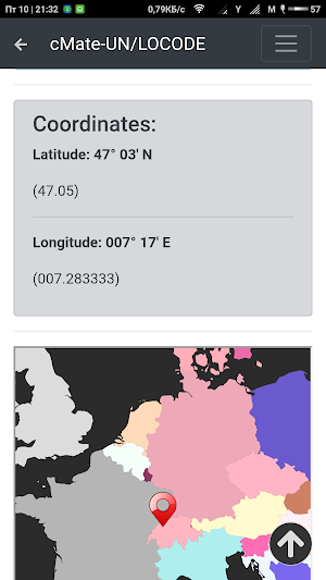 cMate-UN/LOCODE (Demo) Screenshot 3