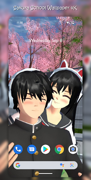 Cute Sakura School Wallpaper Screenshot 0