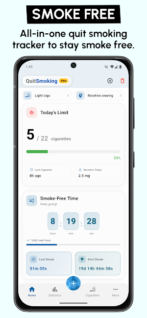 Quit Smoking Tracker: SmokLess Screenshot 0