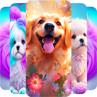 Live puppy Girly Wallpaper