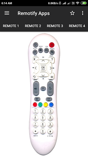 Videocon d2h Remote Control (8 in 1) Screenshot 0