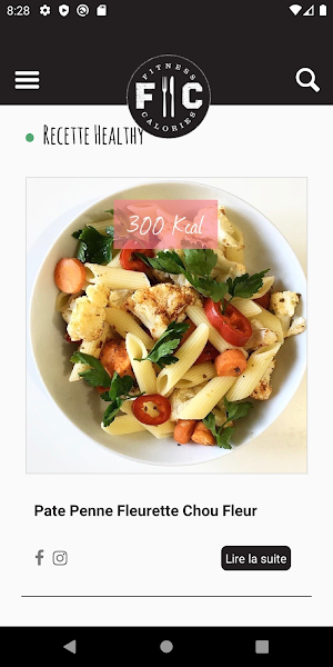 Fitness et Calories Screenshot 1