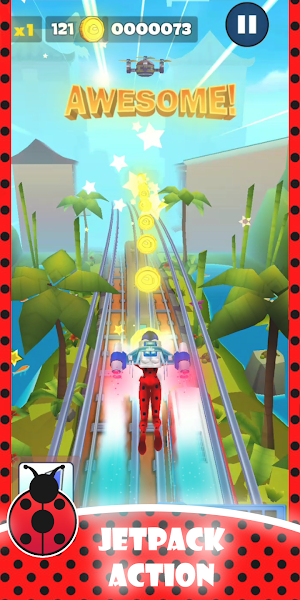 Lady Run Subway Bug 3D Screenshot 1