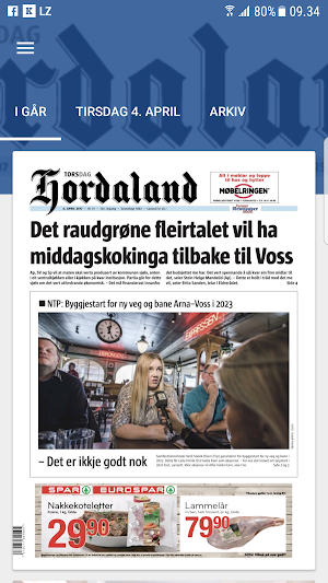 Hordaland eAvis Screenshot 0