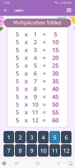 Times Tables Math Games Screenshot 1