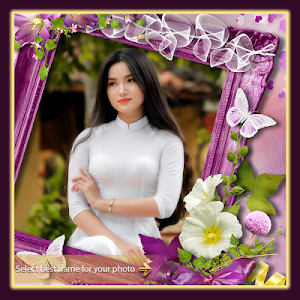 Flower Photo Frame Editor Screenshot 0