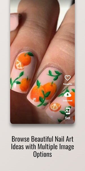 Brushed Silver Nail Art Design Screenshot 1