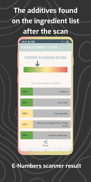 Foodie Scanner Screenshot 1