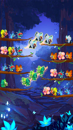 Butterfly Sort: Color Sorting Screenshot 2