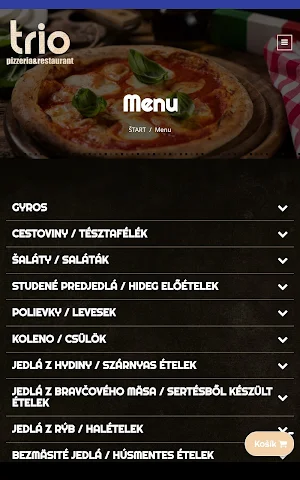 Trio pizzeria - Vásárut Trio screenshot 7