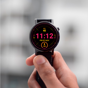 Digital Neon Watch Face Screenshot 3