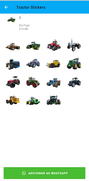 Tractor Stickers Screenshot 1