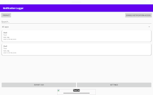 Offline Notification logger Screenshot 2
