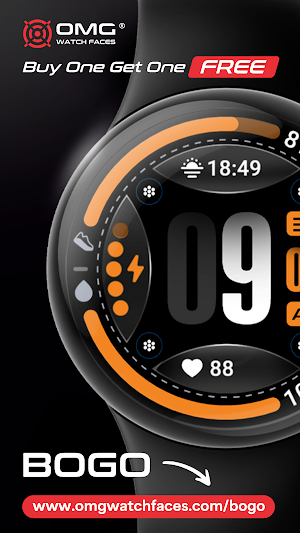 OMG 422 - Digital Watch Face Screenshot 3