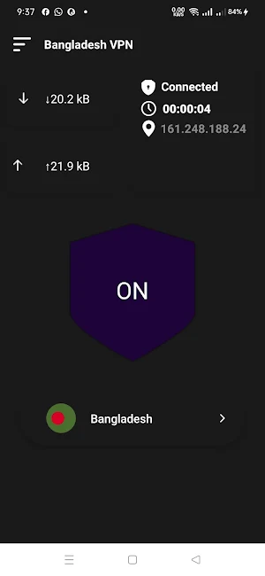 Bangladesh VPN : BD Proxy Screenshot 0