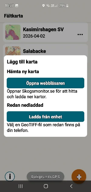 Fältkarta Screenshot 1