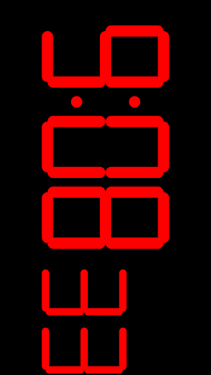 Digital Clock Seconds Screenshot 0