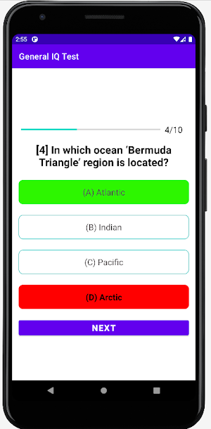 General IQ Test Screenshot 2