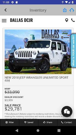 Dallas Dodge Chrysler Jeep RAM Screenshot 3