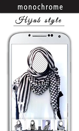 Monochrome OOTD Hijab Style Screenshot 0
