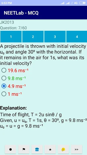 NEET MCQ Practice - Preparation App Screenshot 2