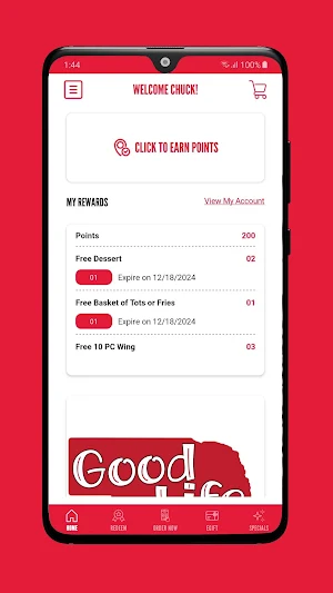 Good Life Sports Bar + Grill Screenshot 1