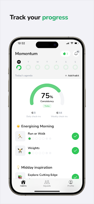 Momentum: Energising Habits Screenshot 2