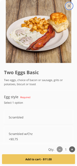 Two Eggs Restaurant Screenshot 2