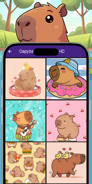 Capybara Wallpaper HD Screenshot 2