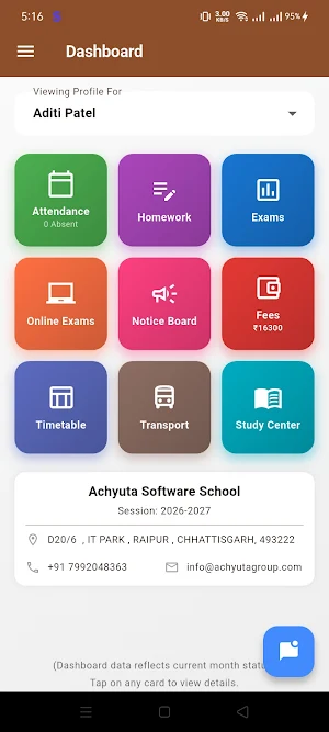 Sunshine Academy Parent Screenshot 1