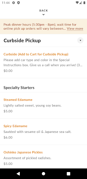 Hanaro Sushi Screenshot 2
