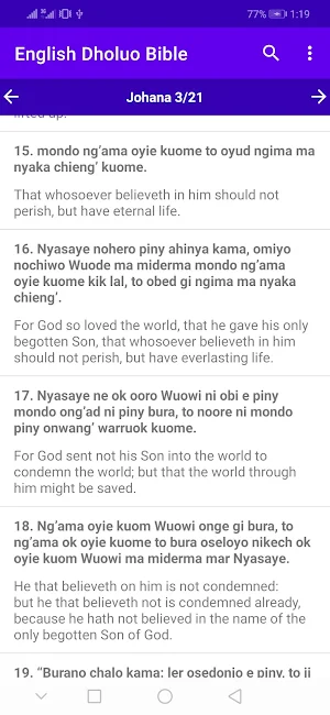 Muma Maler - English Luo Bible Screenshot 0