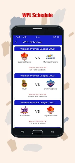 WPL 2023 Schedule & Live Score Screenshot 3