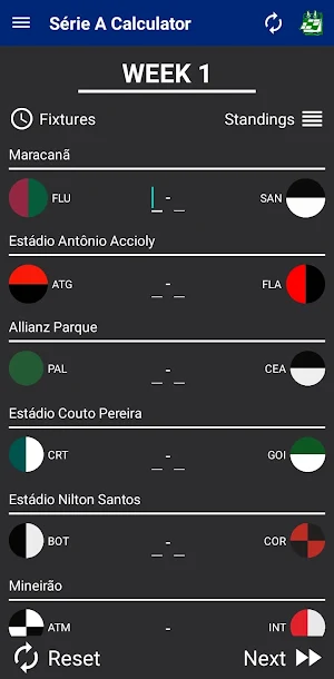 Brasileiro Série A Calculator Screenshot 0